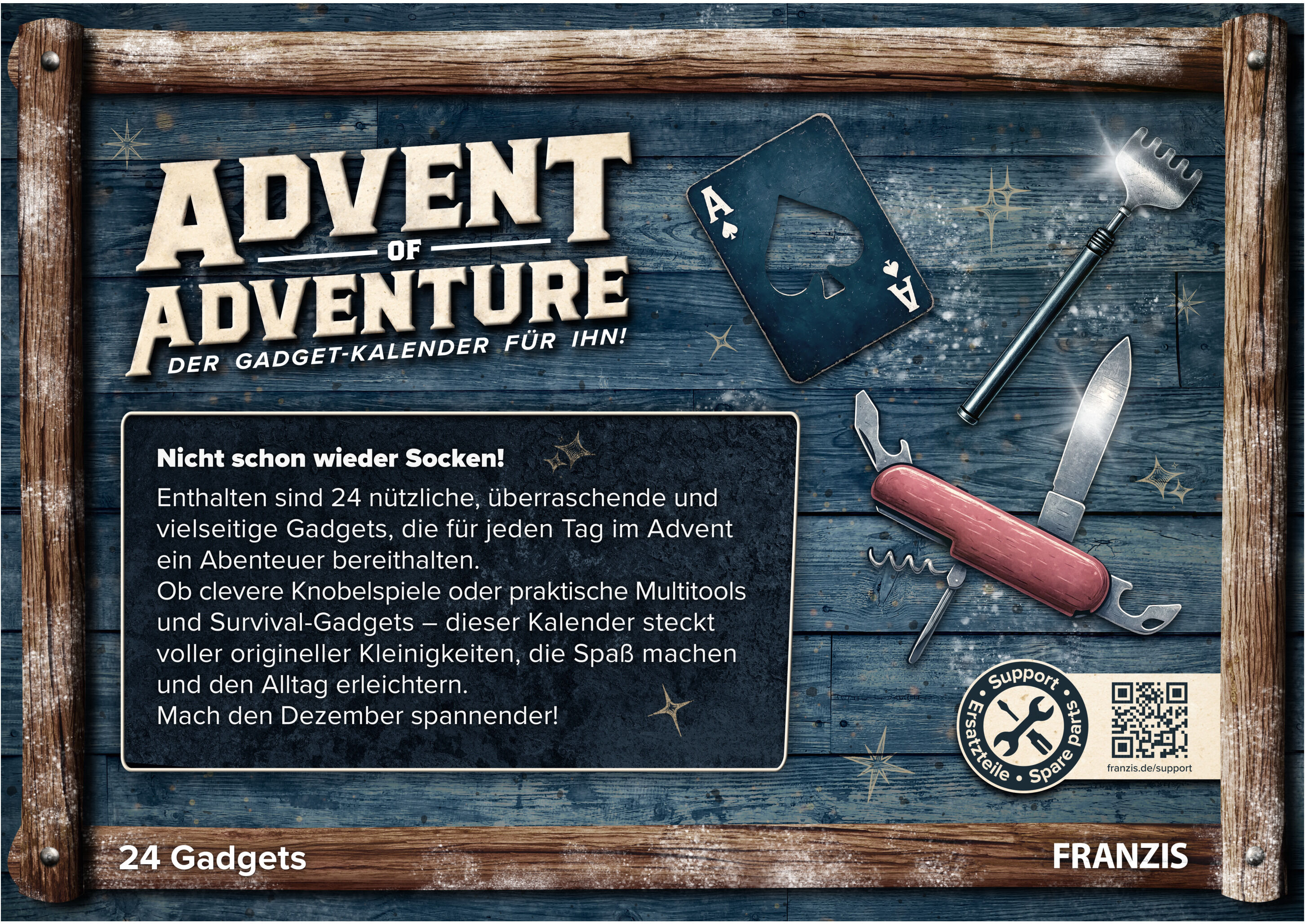 FRANZIS Advent of Adventure – Der Gadget-Kalender für Ihn