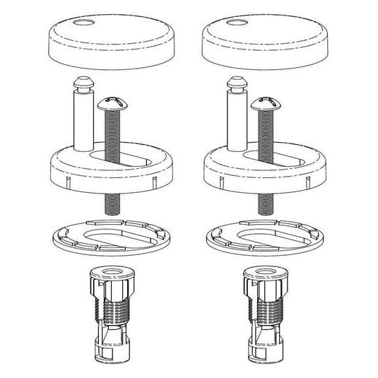 TOTO Befestigung Standard für WC-Sitz (792970300)