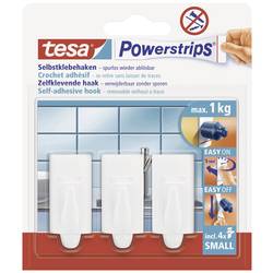 tesa POWERSTRIPS® Klebehaken Small Trend Weiß Inhalt: 3 St. 57559-00000-20