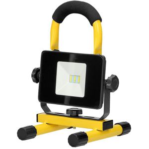 Böttcher-AG Baustrahler LED, mit integriertem Akku, IP65 Strahlwasserschutz, 10 Watt, 800 Lumen
