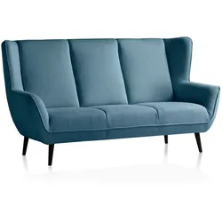Exxpo by Gala Sofa Amarillo Stoff Blau Denim