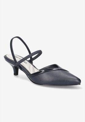 Women's Unna Pump by Easy Street in Navy (Size 7 M)