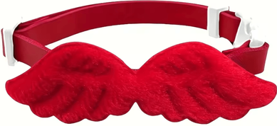 Inspire Curations AngelWing Bow Tie Pet Costume Collar red