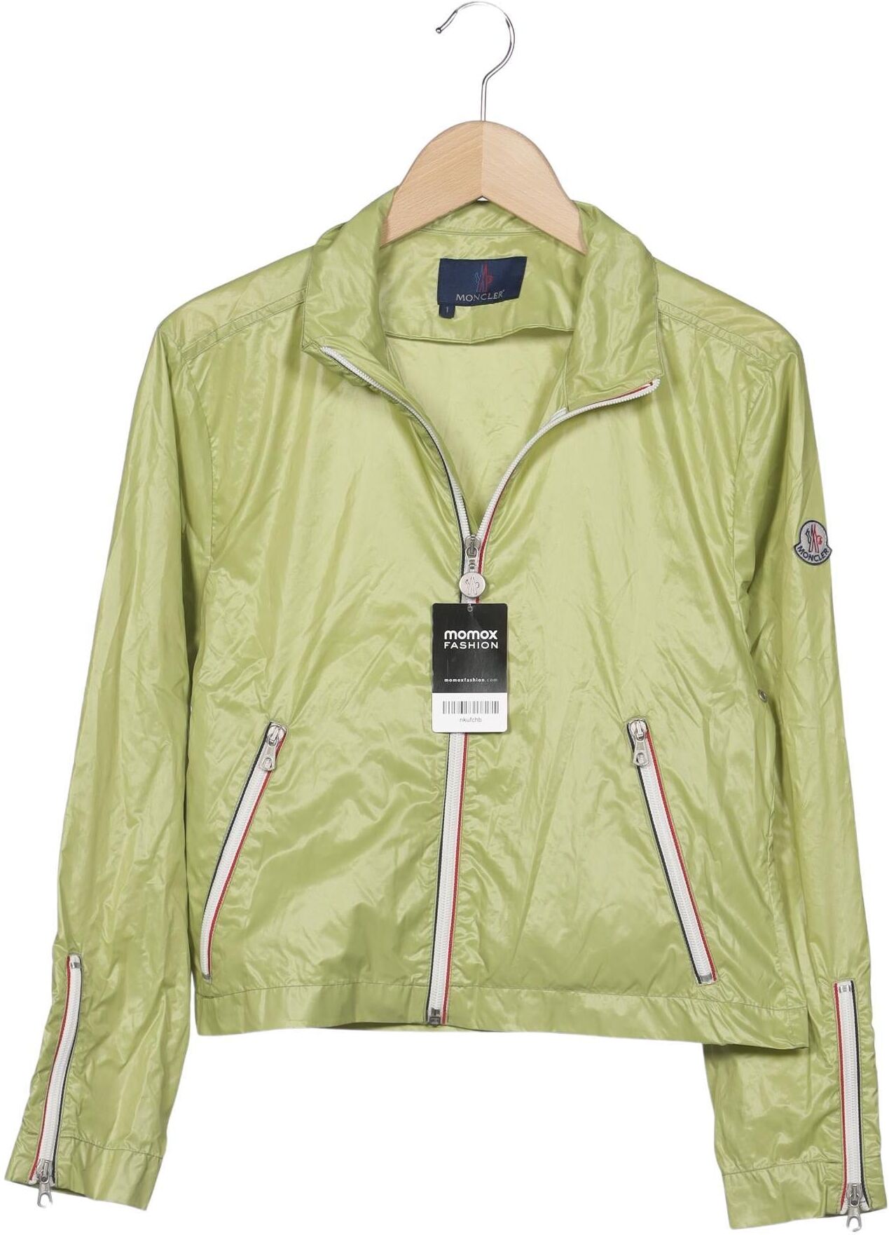 Moncler Damen Jacke, Hellgrün, Gr. S, Synthetik - Second Hand