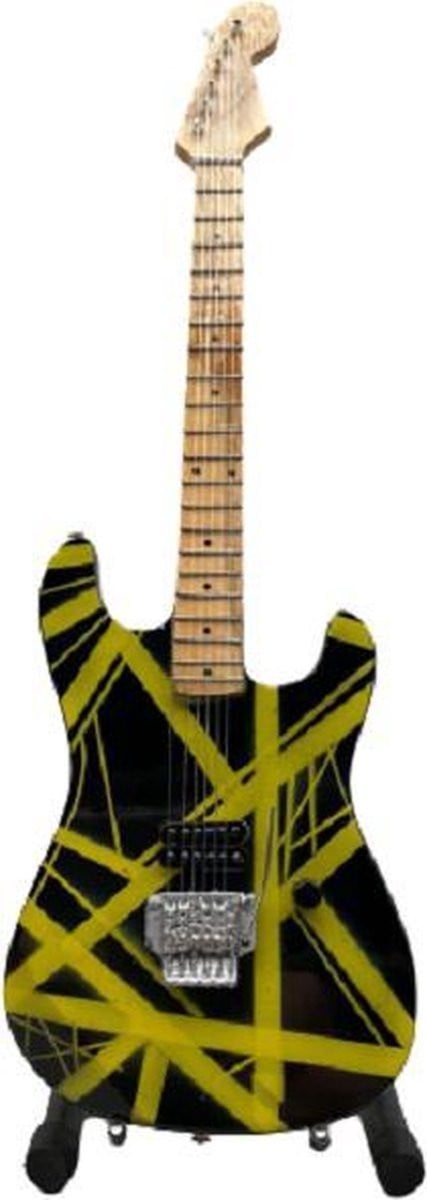 Miniatuur replica Self Build gitaar Eddie van Halen