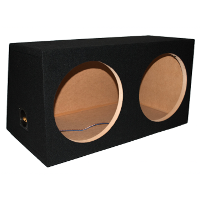 CHP Leergehäuse 64 l geschlossen aus MDF mit Filz+Terminal für 2 x 30er Subwoofer