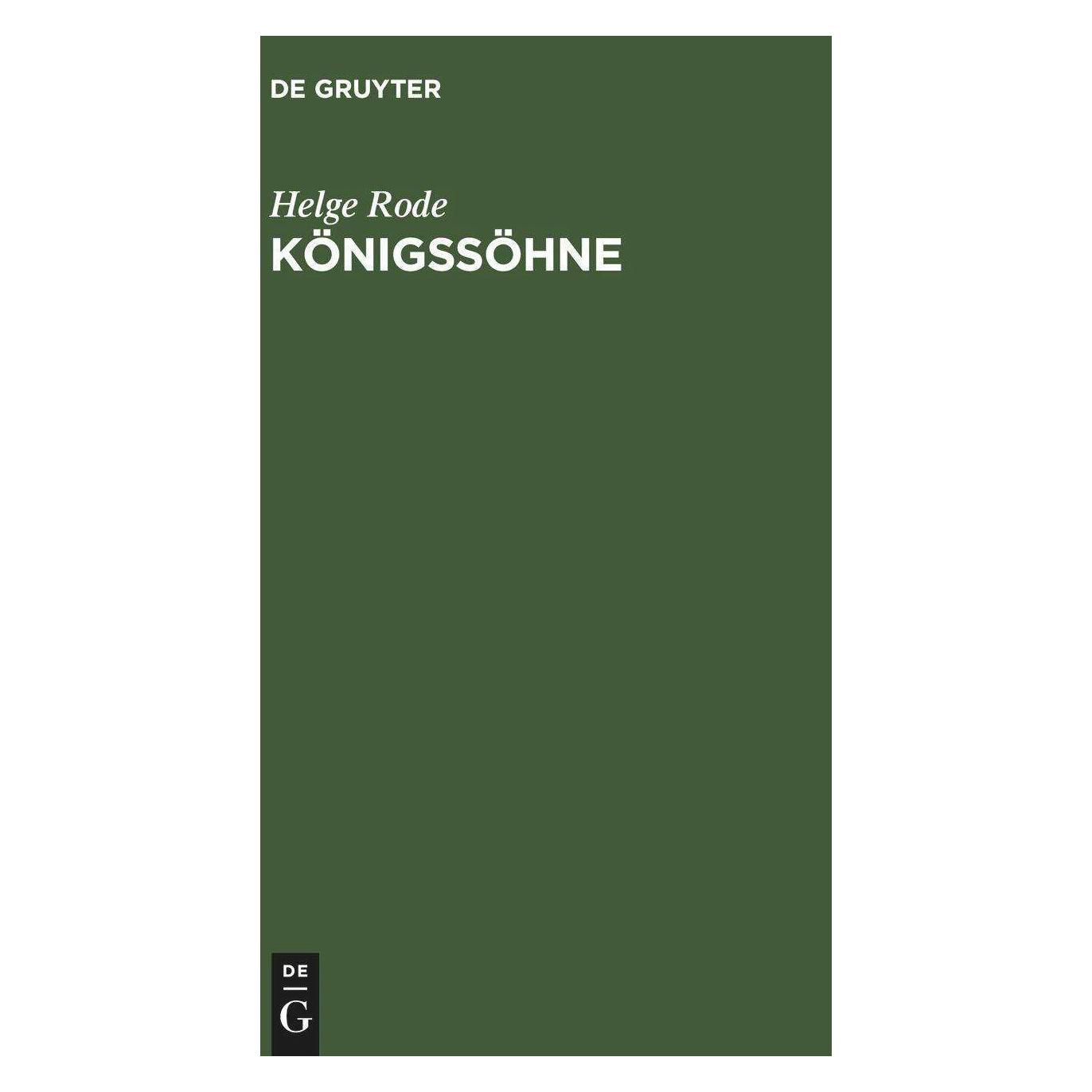 De Gruyter Königssöhne (Deutsch, Helge Rode) (41810636)