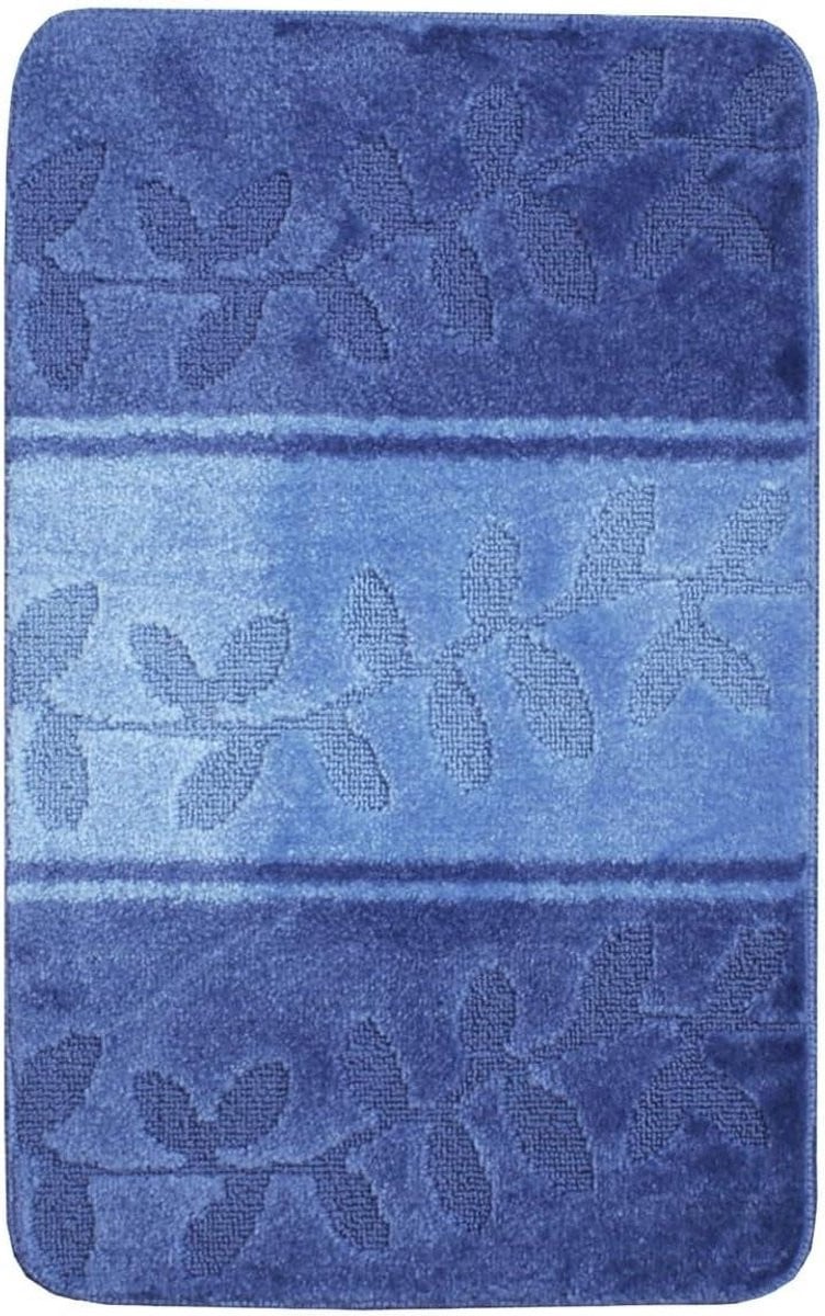 Lichtblauwe zachte badmat van katoen met hoge absorptie - 66 x 120 cm