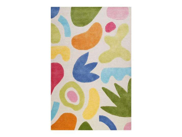 Wecon Home Kinderteppich Kimi, Mehrfarbig, Abstraktes, rechteckig, 110x170 cm, GoodWeave, für Fußbodenheizung geeignet, in verschiedenen Größen erhältlich, pflegeleicht, strapazierfähig, Teppiche & Böden, Teppiche, Teppich Kinderzimmer