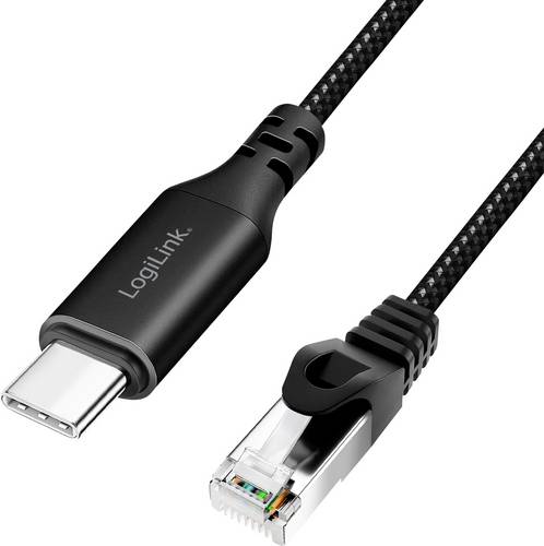LogiLink USB 3.2 Gen 1 (USB 3.0) Adapterkabel [1x USB-C USB 3.2 (Gen 1) - 1x RJ45-Stecker 8p8c] CU0416 10.00m