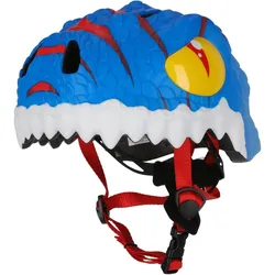 CRAZY SAFETY Dino Fahrradhelm Kinder 0136 - blue S (49-55 cm)