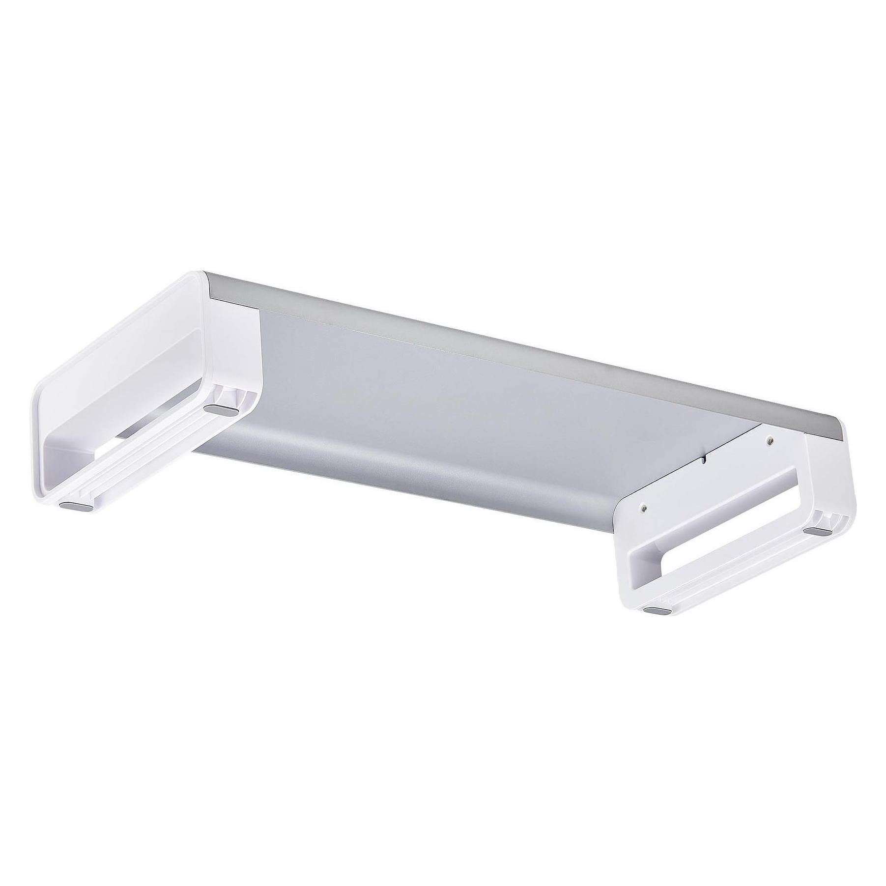 StarTech com Ergonomischer Monitorständer, bis 15kg, Feste Höhe 9cm, Schreibtisch Bildschirmerhöhung (1MFSW-MONITOR-RISER)