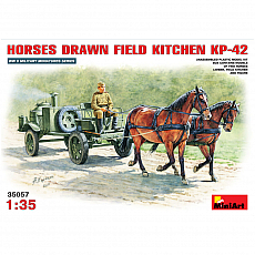 MiniArt - Feldküche KP-42 als Pferdefuhrwerk - 1:35 - 240 Teile 310692