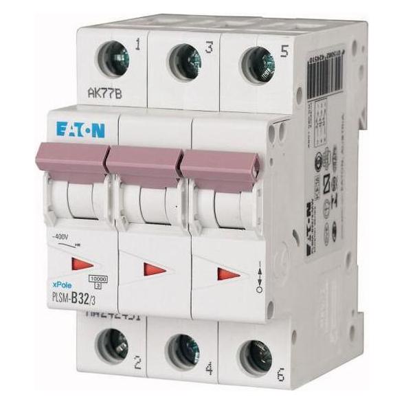 Moeller Electric 10kA Triple Pole Type C MCB 32A (PLSM-C32/3-MW)