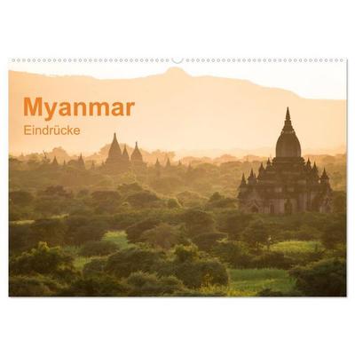 Myanmar - Eindrücke (Wandkalender 2027 DIN A2 quer), CALVENDO Monatskalender