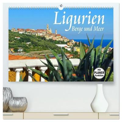 Ligurien - Berge und Meer (hochwertiger Premium Wandkalender 2027 DIN A2 quer), Kunstdruck in Hochglanz