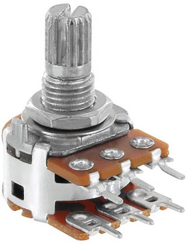 Alpha RV16A01F20KA10KM RV16A01F20KA10KM Dreh-Potentiometer Stereo 0.05W 10kΩ 1St.