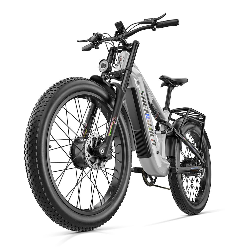 SHENGMILO S600 PRO All-Terrain Elektrofahrrad,Dual-Drive,48V 25Ah,26×3.0 Zoll,2×80N.M,120 kg,80-90km