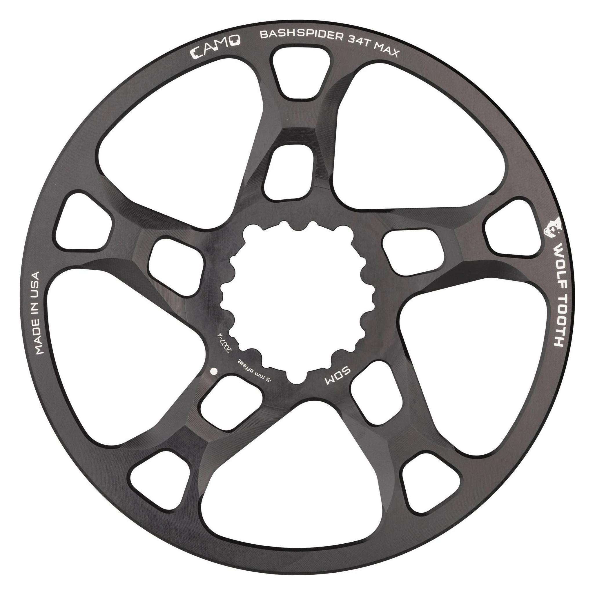 Wolf Tooth CAMO SRAM Direct Mount BashSpider, Boost M5, black (33127006)
