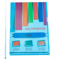 Exacompta 58509E 10x Packung mit 100 Sichthüllen A4, PP genarbt 120 - Farben sortiert