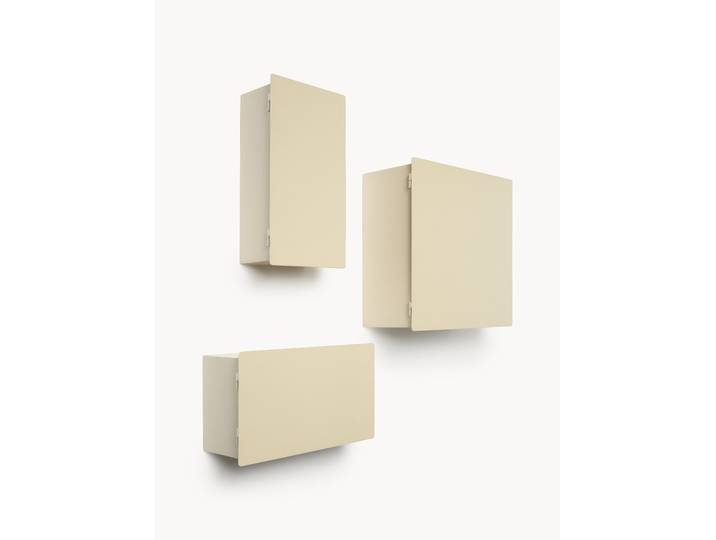 Wandplanken Kelly van metaal, 3-delig