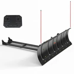 VEVOR Quad Schneeschild 1092 & 1524 mm Schneepflug ATV 3 Montageoptionen, für Meisten ATVs & UTVs zur Schneeräumung Geeignet, Kohlenstoffstahl-Räumschild, Höhen- & Links-Rechtsverstellbar, Schwarz