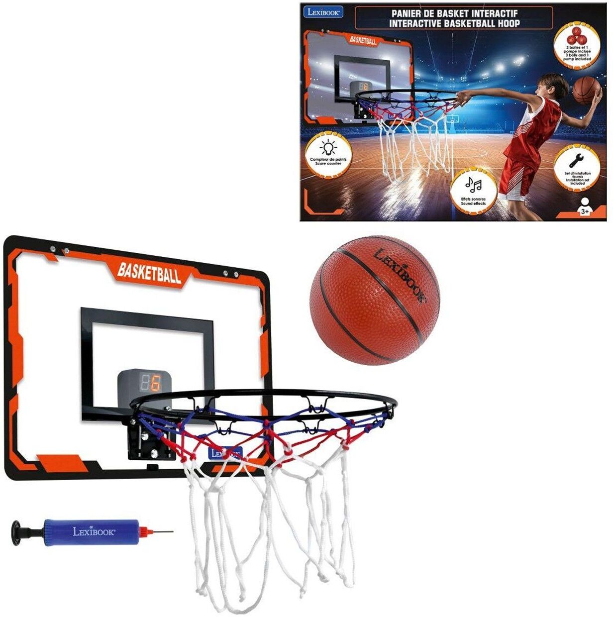 Lexibook: Interactive Basketball Hoop (25.JG920)