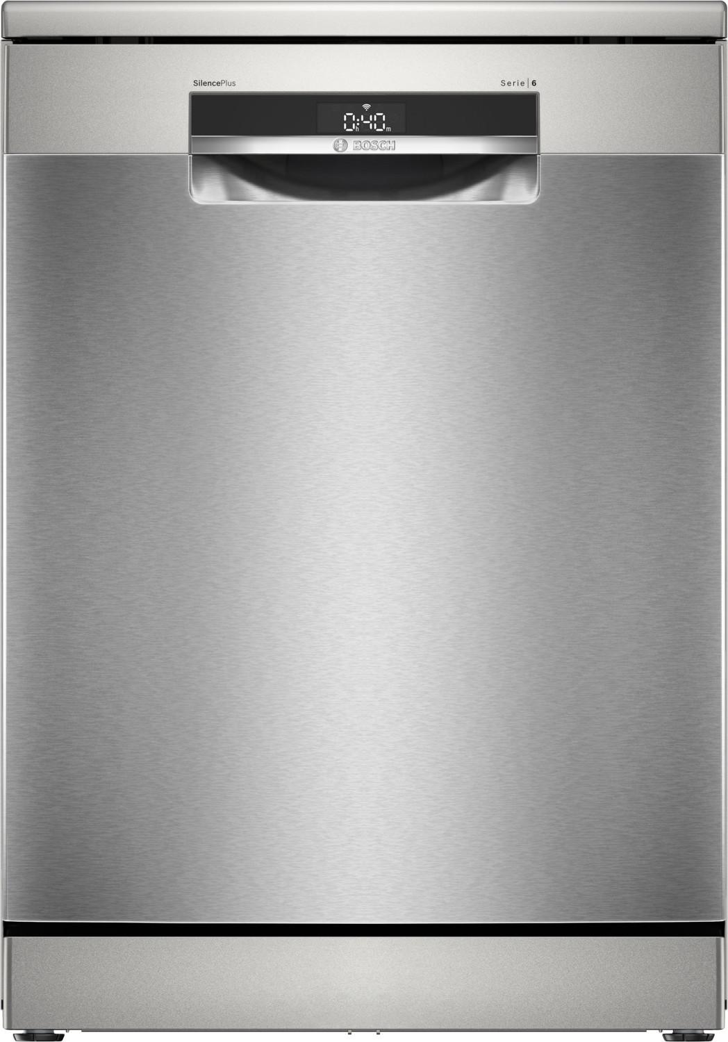 Bosch Serie 6 SMS6ECI15E, Freistehend, Standardgröße (60 cm), Edelstahl, Silber, Touchsteuerung, 1,75 m