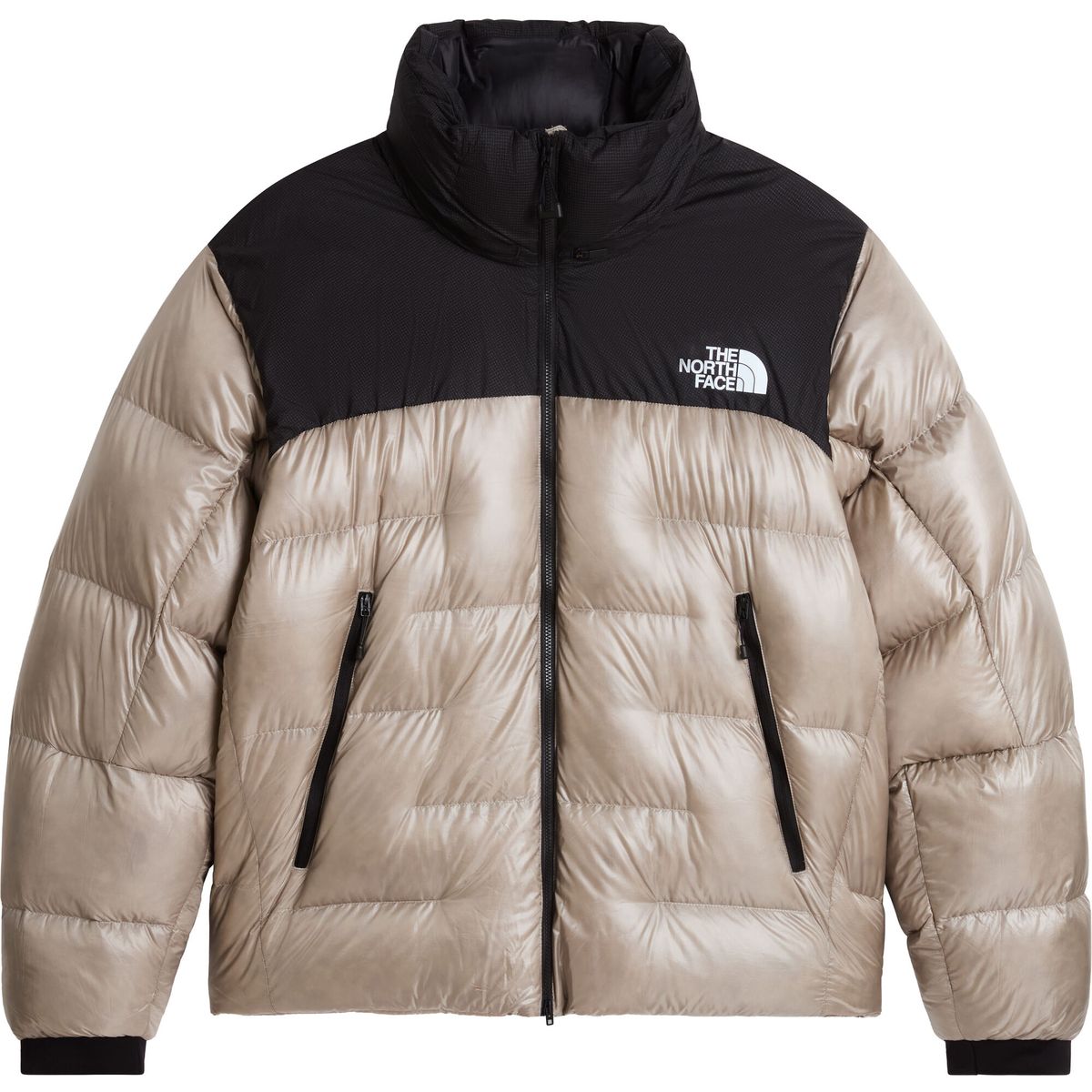 The North Face Mens Summit Nuptse Jacket stone slab/tnf black (BI4) L NF0A8H3DBI4-L