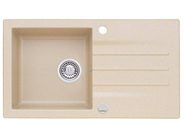 AXIS KITCHEN Mojito 40 Küchenspüle Axis Beige Material Axigranit 50er Unterschrank Spülbecken Siphon, Exzenterbedienung