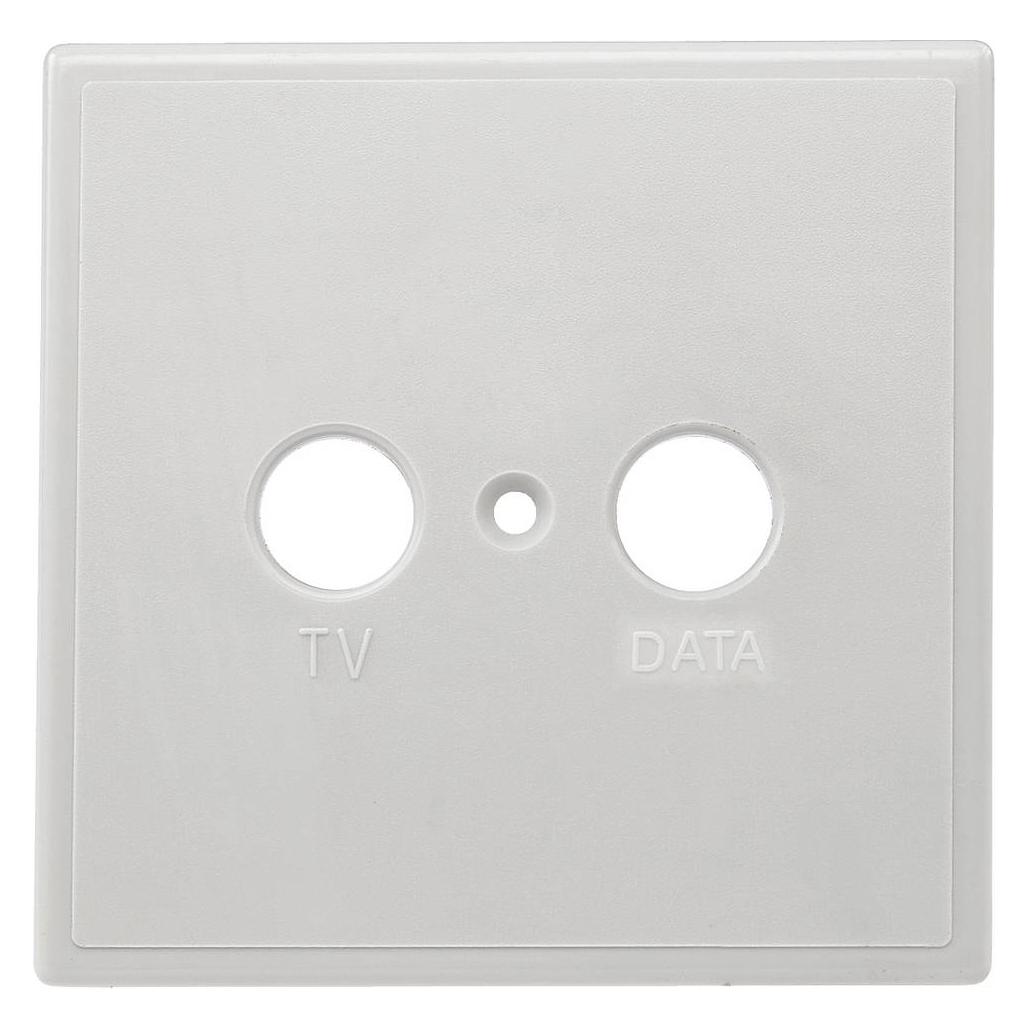 Axing Abdeckung TV/DATA einteilig 80x80 (Empfangsmodul) (TZU00201)
