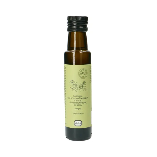Dille & Kamille Biologische Olijfolie Extra Vierge met Mediterrane Kruiden, 100 ml
