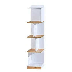 BÜCHERREGAL MANTI 35/154,5/38 cm Wohnzimmerregal Hochschrank Regal Weiß