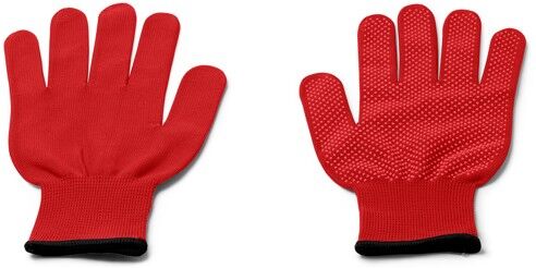 Gants multifonctions personnalisables en nylon Yastin rouge TAILLE UNIQUE ADULTE