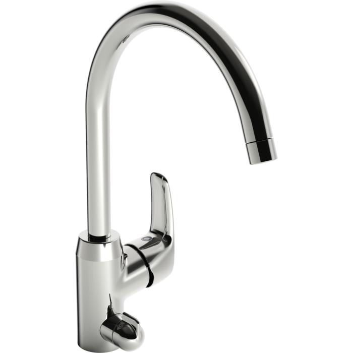 Hansa Hansapinto Küchenarmatur 45142283 mit mechanischen Geräteabsperrventil, Ausladung 213 mm, chrom