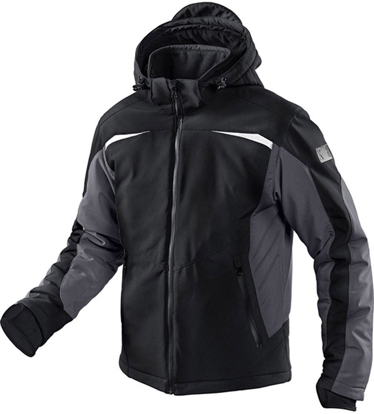 Funktionsjacke KÜBLER "Bekleidung", Gr. S, schwarz (schwarz, anthrazit), Obermaterial: 100% Polyester PES., Jacken Funktionsjacke