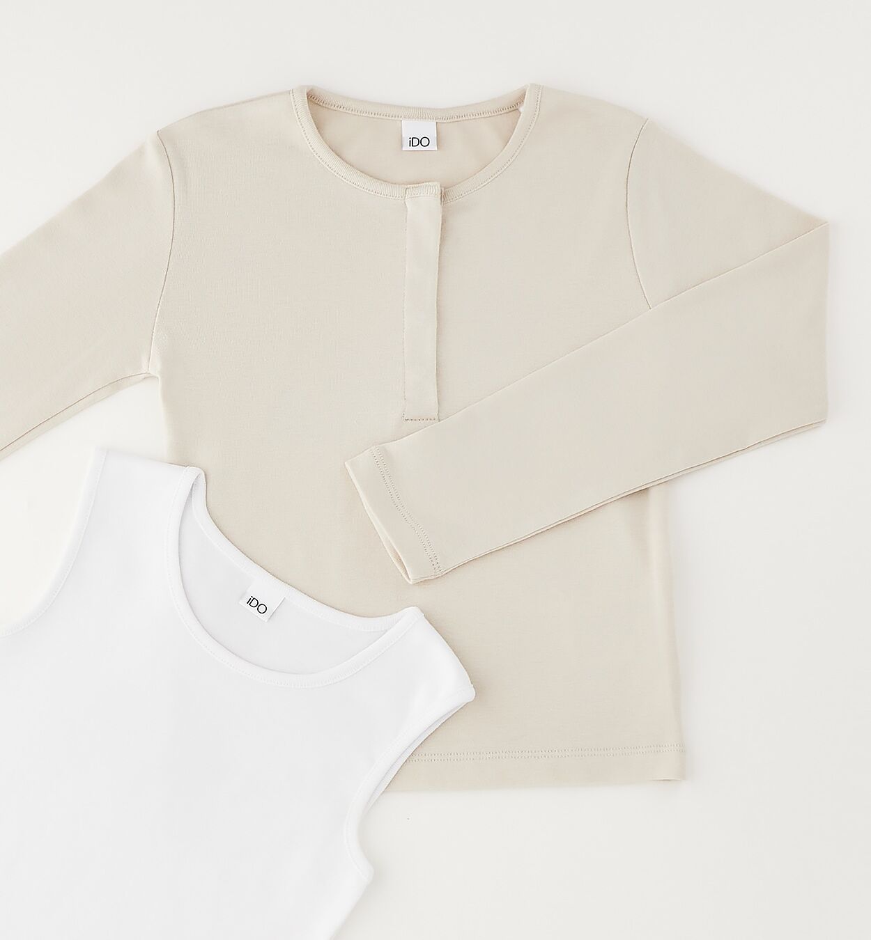 Pullunder IDO "GIRL SWEATER", Mädchen, Gr. 170, beige (cream), 50% Baumwolle, 50% Modal, Pullover Pullunder