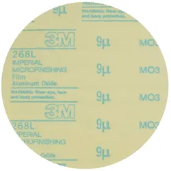 3M Stikit Selbstklebende Microfinishing Filmscheibe 268L, 127 mm, 40 Micron, ungelocht #76974