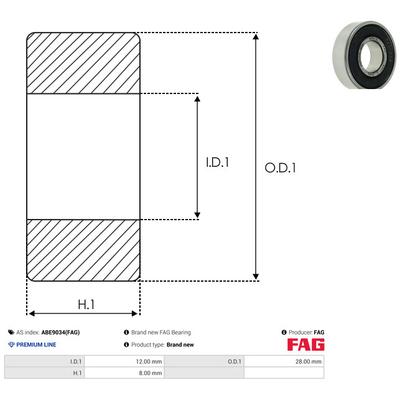 AS-PL Lager abe9034fag für NISSAN