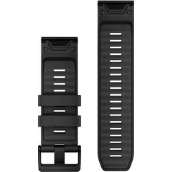 Garmin Quick Release Band (Silikon), Uhrenarmband, Schwarz