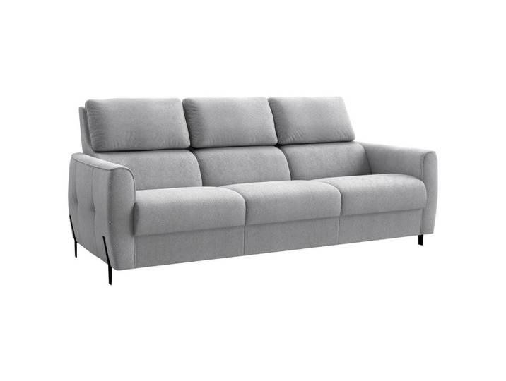 Stylife 3-Sitzer-Sofa, Grau, Metall, 209x91x101 cm, Stoffauswahl, Wohnzimmer, Sofas & Couches, Sofas, 3-Sitzer Sofas