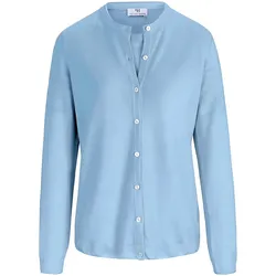 Twinset aus 100% Schurwolle Pure Tasmanian Wool Peter Hahn blau, 38