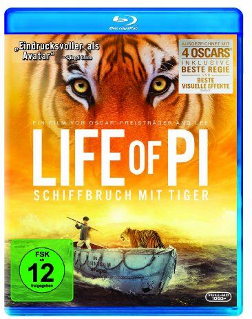 Ang Lee - Life of Pi - Schiffbruch mit Tiger [Blu-ray] - Preis vom 27.09.2026 03:53:48 h