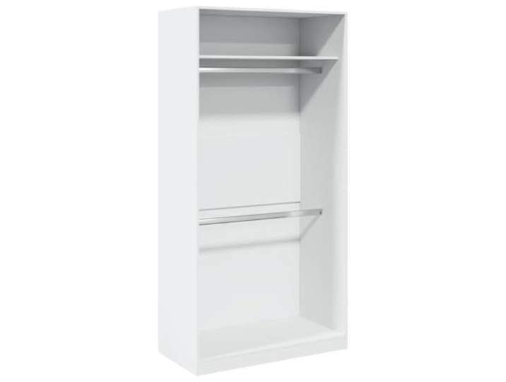 vidaXL Kleiderschrank Weiß 100x50x200 cm Holzwerkstoff