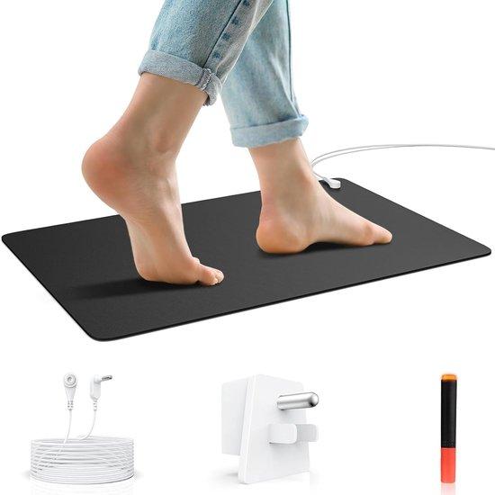 Famanu Erdungsmatte Wellness Pad Natürliche Energie Verbindung mit Erde 61x41 cm Carbon Schwarz