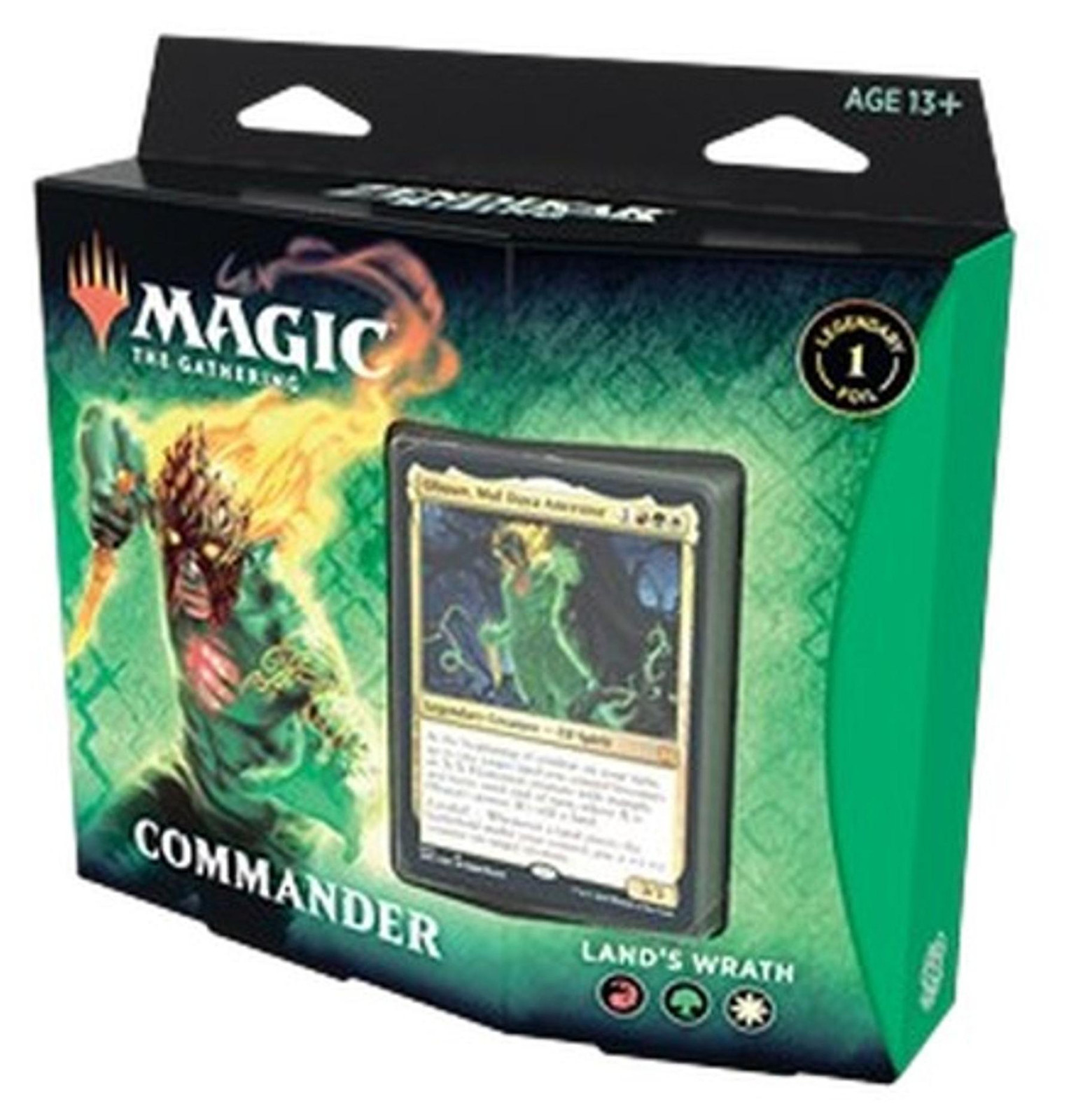 Wizards of the Coast Magic: The Gathering Commander Zendikar Rising Lands Wrath Deck