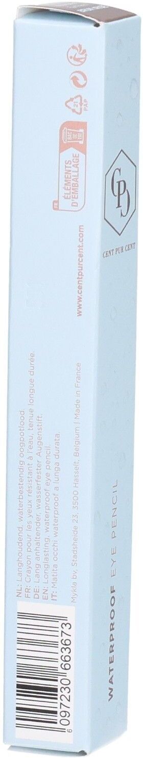 Cent Pur Cent Cent Pur Waterproof Eye Pencil Brun Irisé 1g 1 g Make up