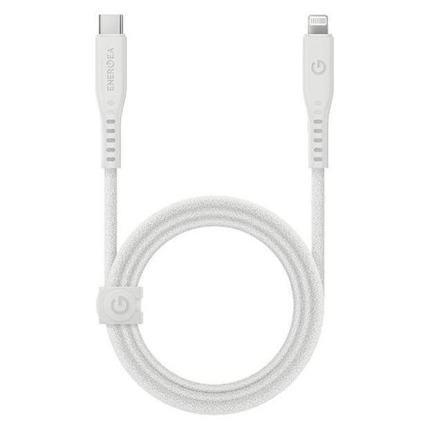 Energea Kabel USB-C auf Lightning (1.50 m, USB 3.2 Gen 1, 60 W) (CBL-FLCL-WHT150M)