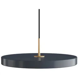 LED-Pendelleuchte Asteria Umage anthrazit/messingfarben grau, Designer Soren Ravn Christensen, 4 cm