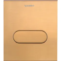 Duravit DuraSystem Betätigungsplatte mechanisch für Urinal A1, 130x150mm, WD5004041000, Farbe: Frontplatte Kunststoff, Bronze Gebürstet